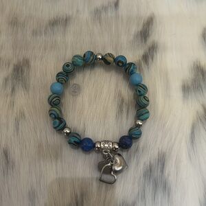 Charm Beaded stretch bracelet